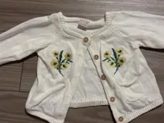 プティマイン 花柄刺繍カーディガン