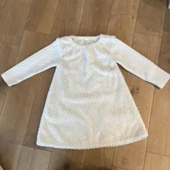 白　ワンピース　キッズ　110センチ　即日出荷可