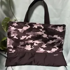 【入園入学準備】迷彩柄　レッスンバッグ