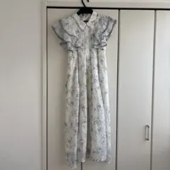 An MILLE 花柄 フリル ロングワンピース