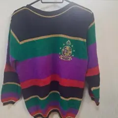 QUEEN KERRY マルチカラー ニットセーター
