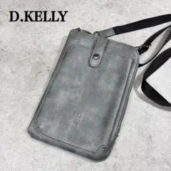 D.KELLY ミニショルダーバッグ グリーンスマホショルダー ポシェットメンズ