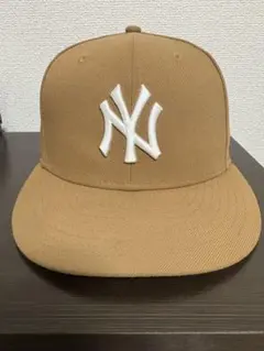 ニューエラ 59FIFTY ニューヨークヤンキース ベージュ