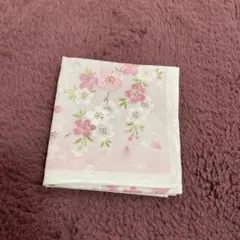 【新品未使用】桜柄ハンカチ 43cm