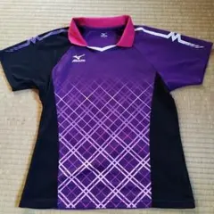 Mizuno 卓球ウェアレディース Lサイズ紫黒