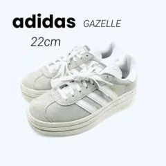 【極美品】adidas gazelle bold 22 厚底　グレー　スニーカー