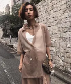 Ameri MEDI SARTORIA KNIT JACKETのサムネイル
