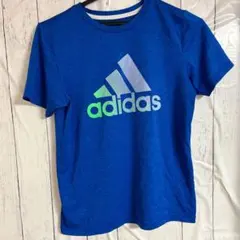 adidasブルー TシャツMサイズ