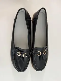 ローファー シューズ 革靴 クラシック レザー カジュアル ブラック27.0cm