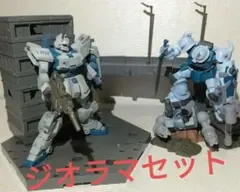 グフカスタムとEz8とカスタマイズシーンベース(市街地)のジオラマセット