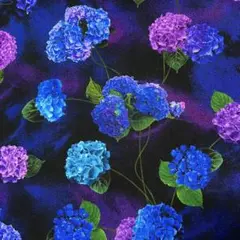 輸入生地 Midnight Bloom Toss
