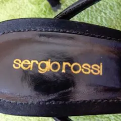 sergio rossi 黒 ミュール　 ハイヒール・パンプス