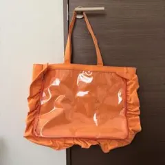ザッカマート キャリーオンバッグ A3 オレンジ フリルトート