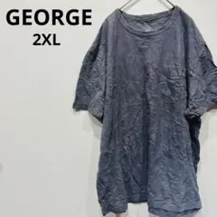 1点もの✨️GEORGE 【2XL】ダークグレー Tシャツ 半袖シャツ シンプルのサムネイル