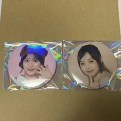 石井蘭　清水恵子　缶バッジ