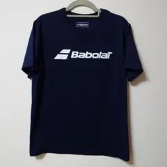 Babolat ネイビー Tシャツ ロゴ入り