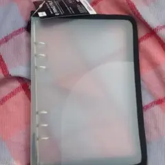 ダイソー　6リングファイル　ブラック　黒　シール帳