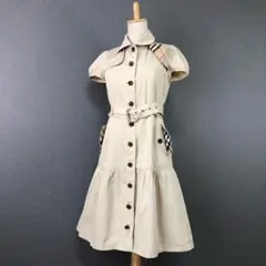 BURBERRY BLUE LABEL トレンチワンピース 38 ベージュ