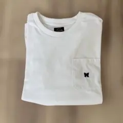 NEEDLES パピヨン刺繍 ポケットTシャツ ブラック - メルカリ