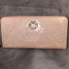 ANNA SUI アナスイ ガラクシア ラウンドファスナー ピンク 長財布