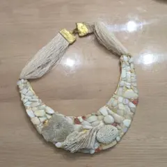 ボヘミアンスタイル 貝殻ネックレス