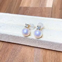 【新品・百貨店商品／総本店】2028天女級から花珠級アコヤ真珠デザインピアス