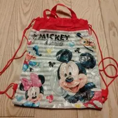ミッキー＆フレンズ ナップザック 体操服入れ エコバッグ ミニー 保育園 幼稚園