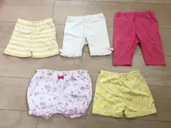 ベビーショートパンツ　5枚セット　80cm