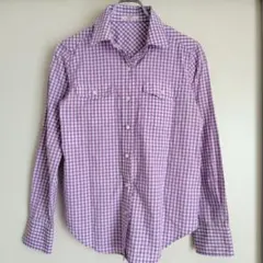 美品canclini 23区 VERYコラボ ギンガムチェックシャツ オンワード