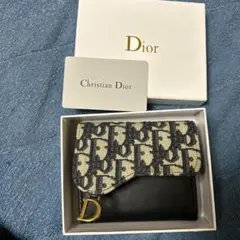 C*T様 Dior 二つ折り財布 ベージュ/ブラック