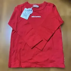 新品　ミキハウス　赤のロンT 100