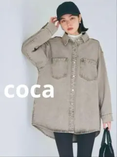 最終値下げcoca オーバーサイズデニムジャケット　Ｌ新品