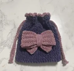 ハンドメイド リボンの巾着袋 プリンセスモール ガーリー