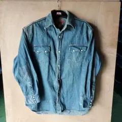 90s TomyCort　デニムシャツ　ウエスタンシャツ　古着　アメカジ