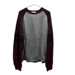 J.CREW オーバーサイズ ラグラン コットンニット XL 古着 ビンテージ