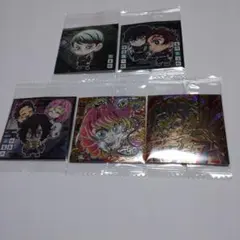 鬼滅の刃ディフォルメシールウエハース13 甘露寺蜜璃 極レア 他5枚セット