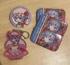 【東方Project】レミリア・スカーレット 缶バッジ・アクキーセット