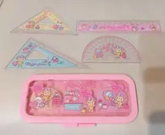 メゾピアノ　三角定規　分度器　定規　ケース　5点セット　文具　キャラクターグッズ