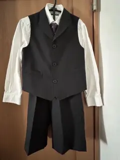 フォーマル　ベストスーツ 100cm 黒