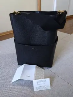 美品】CELINE サングル バケット ブラック レシート付松屋銀座購入 