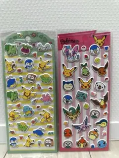 ポケモン 立体シール ぷっくりシール 2枚セット
