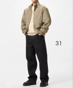 ワイドストレートジーンズ 31