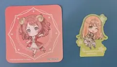 学園アイドルマスター 花海咲季 紫雲清夏コースター＆ステッカーセット