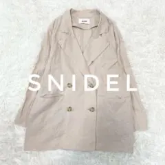 【SNIDEL】リネンブレンドテーラードジャケット　麻混　ベージュ　ap1733