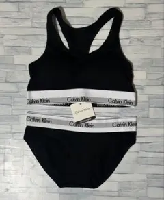 Calvin Klein ブラック ブラジャーショーツセット