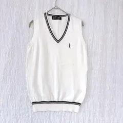 3700 EASTBOY（イーストボーイ）　スクールベスト　ホワイト　綿　9号