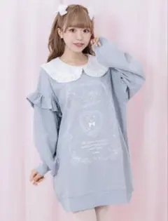 Honey Cinnamon French bear襟付きトレーナーワンピースのサムネイル