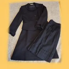 レディース フォーマルスーツ サイズ7 黒 3点セット　卒園式