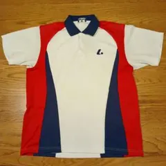 ルーセント　Lucent ポロシャツ 　Lサイズ ホワイト/レッド/ネイビー