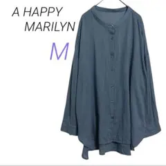 A HAPPY MARILYN【M】薄手 長袖シャツ ゆったりサイズのサムネイル